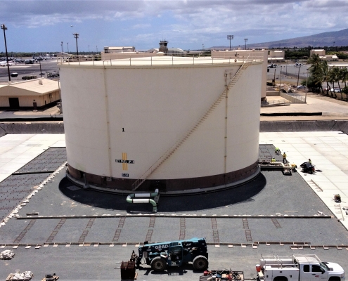 A new Fuel Storage Tank at the Hickman Air Force Base